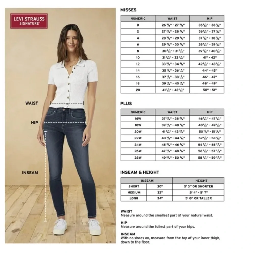 Signature by Levi Strauss & Co Slim women’s jeans size 30x30